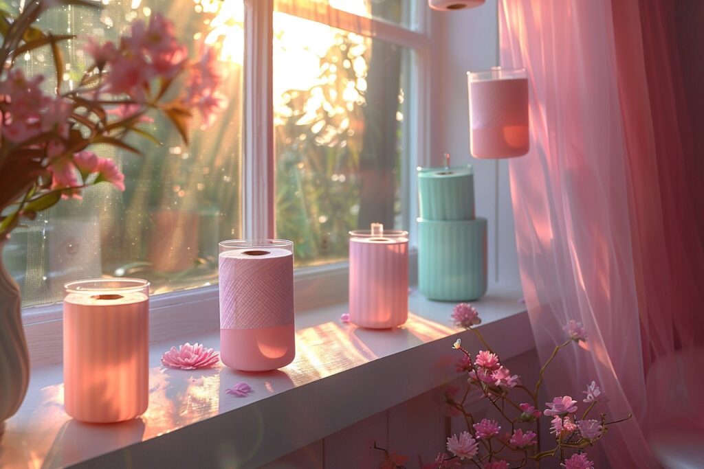 Comment illuminer votre salle de bain avec des porte-papiers toilette colorés