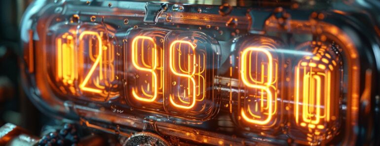 Horloge de nixie : un retour dans le temps avec style