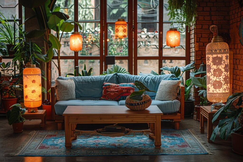 Apportez une touche bohème à votre maison : intégrer des lampes authentiques dans chaque pièce