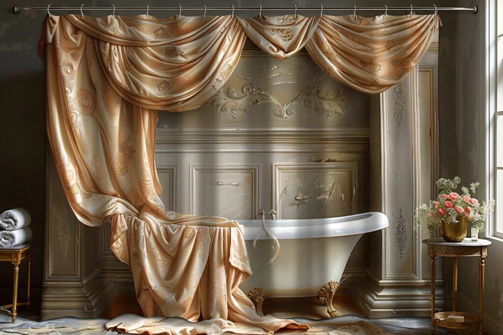 Hommage aux maîtres : rideaux de douche aux motifs inspirés des peintures classiques