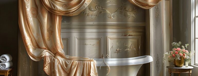 Hommage aux maîtres : rideaux de douche aux motifs inspirés des peintures classiques Hommage aux maîtres : rideaux de douche aux motifs inspirés des peintures classiques