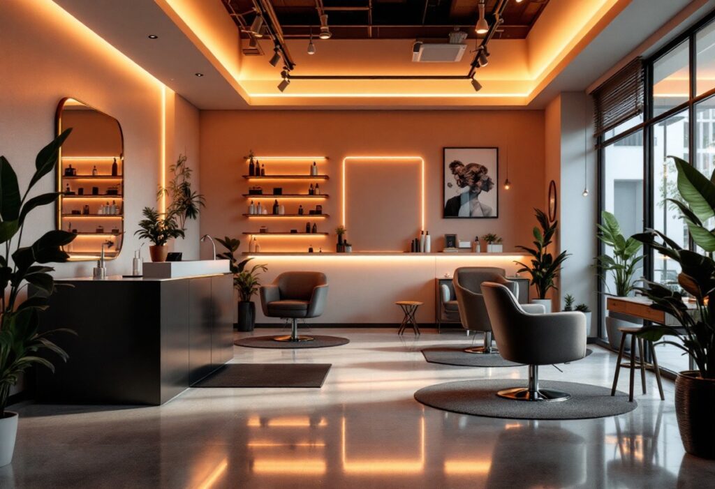 Néons et coiffure : créez un salon tendance