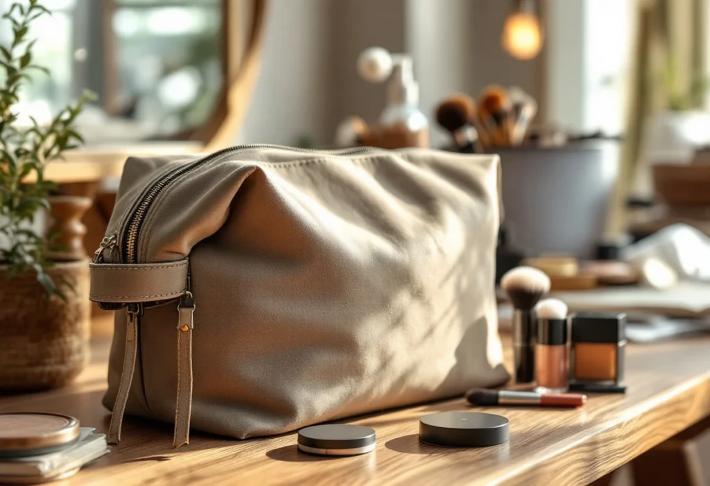 Optez pour une grande trousse à maquillage : idéale pour les voyageuses !
