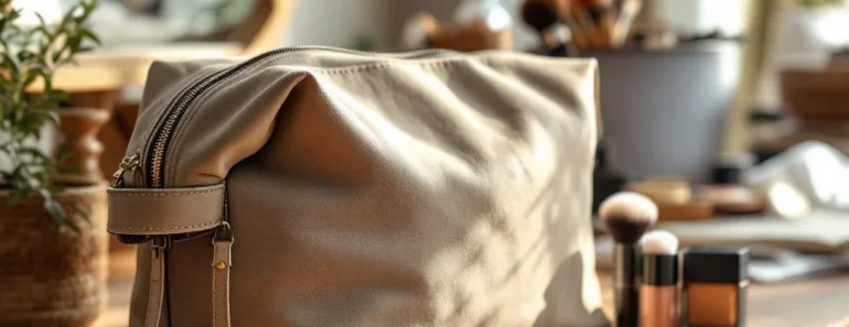 Optez pour une grande trousse à maquillage : idéale pour les voyageuses !