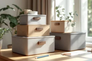 Comment donner du style à votre organisation grâce aux petits boîtes de rangement design