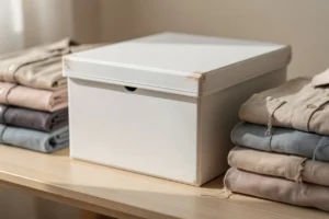 Boîte de rangement blanche pour vêtement : style et praticité dans l’organisation