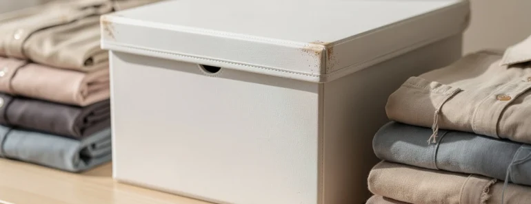 Boîte de rangement blanche pour vêtement : style et praticité dans l’organisation