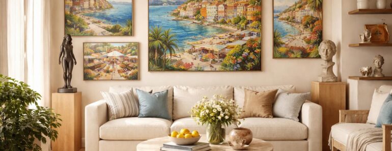 Découvrez l&rsquo;art niçois avec des tableaux locaux et sculptures pour décorer votre espace de vie