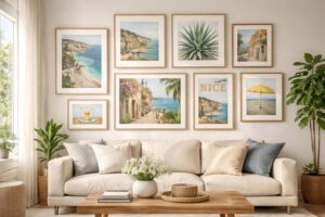 Exposez vos œuvres avec des galeries murales style Nice et encadrements sur mesure