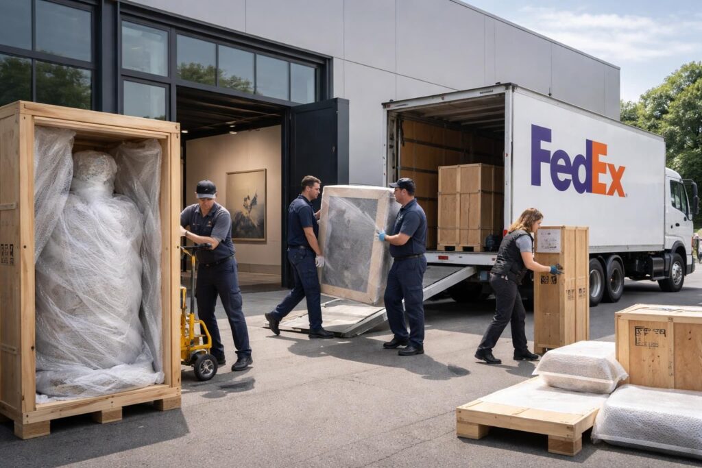 Transport sécurisé d’œuvres d’art avec Fedex et les spécialistes du fret fragile