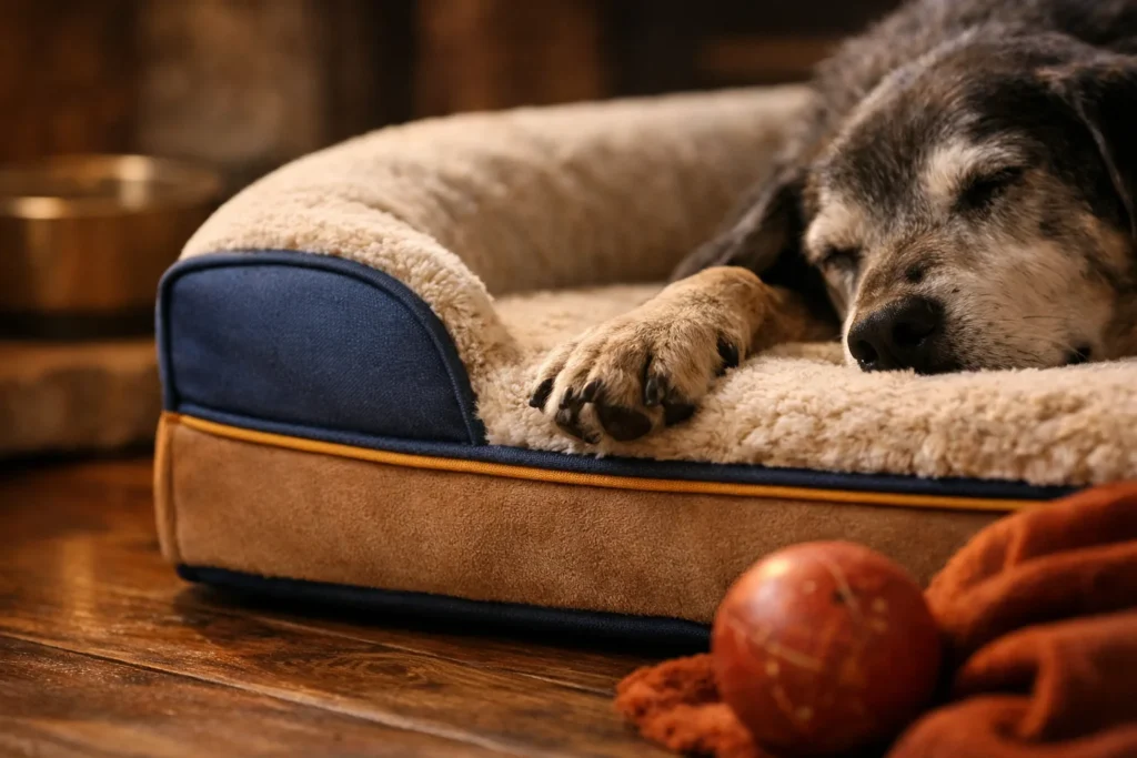 Lit orthopédique pour vieux chien : offrir un confort optimal à son compagnon âgé