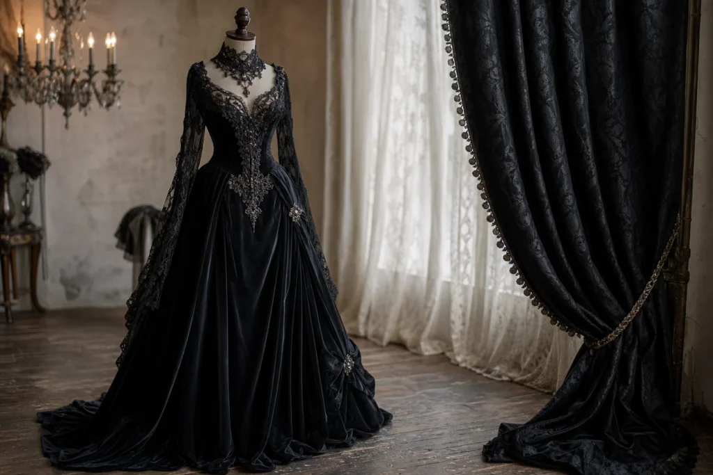 Et si vos rideaux racontaient la même histoire que votre robe gothique ?