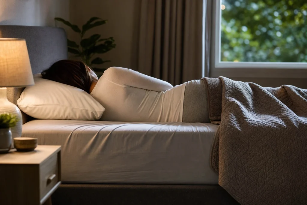 Comment bien aligner sa colonne vertébrale quand on dort sur le côté ou sur le dos ?
